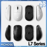 MCHOSE L7 무선 게임용 마우스 Pro Ultra PAW3950 플래그십 센서 Nordic52840 맞춤형 마이크로 스위치 TOPSPEED 8K : 반월마켓13