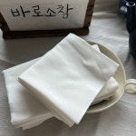 강화 무형광  내추럴 백색 소창행주, 1겹, 삶아쓰는 천연주방행주 1겹 바로소창 : 바로소창
