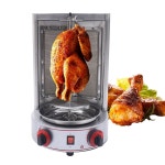 BBQ 고기 기계 3000W 상업용 수직 회전 로티세리 오븐 효율적인 버너 2개 포함 가정 및 레스토랑용 터키 치킨 도너 케밥 : 팡MARKET