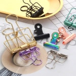 클립 바인더 골드집게 종이 장식용 작은 비즈 30/50 보관 거치대 작은 집게 4개입 본색 : 사탕대디