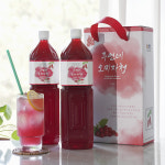 인제 수제 임산부 오미자청 원액 엑기스 선물 1.5L 1병 즙 진액 효소 만들기 효능 : 주연네 오미자 농원