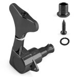 지오 블랙 밀폐 2R 교체 기계 2L 기타 세트 스트링 부품 튜닝 페그 4개용 튜너 : 토탈이커30