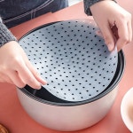 스팀기 에어프라이어 압력솥용 다목적 실리콘 라이너 업그레이드된 재사용 가능한 베이킹 매트 스티머 액세서리 양피지 교체 6 -12 8... 