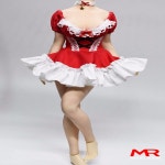 맞춤형 여성 로우 컷 레드 원피스 크리스마스 스커트, 군인 액션 피규어, 모델 핏 12 인치 TBL PH S07 S52, 1/6 체중계 : 스마트랩팩토리구대15