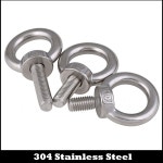 M12X20/25/30/40/50 20/25/30/40/50 아이 리프팅 링 볼트 스틸 304... 나사 DIN580 해양 수나사 M12 원형 304ss 1Pc M12x20 : 재치스토어