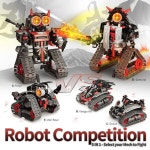 Op nd 5 in 1 STEM RC 로봇 빌딩 키트 APP 및 리모컨 사무라이/ 블록 419개 아이들을 위한 E ctor 세트 RC 6세 청소년을 위한 DIY 빌드... 