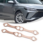 SBC 구리 383 폴드 배기 2pcs 327 305 가스켓 350 자동차 매니 : 에벤필드