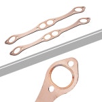 SBC 구리 383 폴드 배기 2pcs 327 305 가스켓 350 자동차 매니 : 에벤필드
