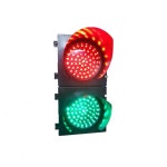 신호등 2구 LED 교통 보행자 2색 순수 표시등 모델A 교통안전 빨간색 DC12V 라이트패널 200mm : 월드 링트