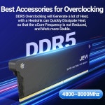 JEYI RAM 방열판 쿨러 DDR2 DDR3 DDR4 DDR5용 패드 PC 메모리 쿨링 키트 데스크탑 컴퓨터 방열 BLA 2PCS : 별빛상회3