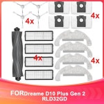 Dreame D10 Plus Gen 2 ROBOTS RLD32GD 진공청소기 메인 브러시 사이드 필터  진공 가방용 A61I 액세서리 키트 : 전기공구온라인판매점