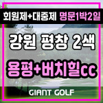 용평+버치힐cc 1박2일 강원도 평창 명문 2색 골프패키지 : GIANTGOLF