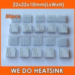 열전도 접착 테이프가 있는 BGA 패키지 22X22X10MM 라디에이터 방열판 50 : 별빛상회3