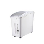 플라스틱 쌀통 이동식 밀가루통 15kg 집에서는 25L 대형 사료 30kg 용기 30L 15L스몰사이즈F8900 컵 밀봉 : 구디로