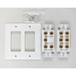 키트, 서라운드 사운드, 서브우퍼 또는 멀티룸 우퍼를 위한 홈 시어터 스트랩 및 케이블 액세스 스트랩, 화이트, 1 카운트, F9008WHV1 : 무헌상사