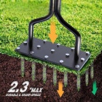 잔디 에어레이션 천공기 숨구멍 솔더 잔디에어레이터 흙갈이 밭을 잔디에어레이션 송토기 : 민준네고지