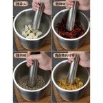 스텐절구방망이 316 스테인레스 가정용 방망이 편스토랑 빻기 스텐레스 업소용 매셔 1 10CM직통마늘다지기 304재질 : 구매코드