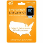 5G 4G LTE GSM 스마트워치 활동 피트니스 웨어러블용 SIM 카드 스타터 키트 | 3 in 1 심카드 - 표준 마이크로 나노 계약 없음 30일 서비스... 