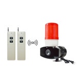 사이렌 경보기 비상 비상등 데시벨 220V 비상알람 방범 12V 배선 A타입 86버튼 1개 경고등 1개 고정 : 베나마켓