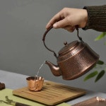 순수 구리 차 주전자 쿵푸 복고풍 냄비 400ml : 제이케이원상사