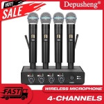 마이크 KTV 홈 노래 무대 공연 회의 휴대용 마이크를위한 4 채널 시스템 : 트웰브 twelve