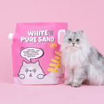 미유박스 고양이모래 화이트 퓨어 샌드 벤토나이트모래 9.5kg, 1개 : 미유 박스