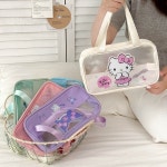 G1285 산리오 수영장 가방 방수 반투명 운동 파우치 여행 마이멜로디 키티 포차코 : 쿠마네상점