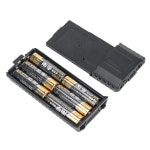 LC 6xAA 용 UV-5R DM-5R-Plus TH-UVF9D TH-F8D 양방향 라디오 액세서리 블랙 : 레드락드롭