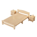 폴딩베드 침대 프레임 안방 평상형 접이식 침실 목재 196x80 매트리스 원목 편백나무 받침대 1. A 침대 (196x80x36cm) : 새모내모