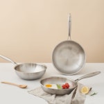 PN풍년 위더스 우드라이트 IH 인덕션 프라이팬 20Cm 스테인리스 통3중 STS304 : 에이치컴퍼니 주식회사