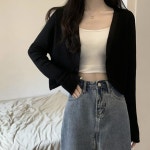 3컬러 커버업 볼레로 여름 숏가디건 간절기 필수템 : 제이브러리