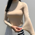 로로얼로이 여성 골프이너웨어 티셔츠 냉감 쿨링 북극 에어컨 자외선차단 여성골프웨어 : 로로얼로이