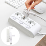 러그박스 납작 멀티탭 플러그 디자인 납작한 인테리어 고용량 멀티콘센트 3구 개별 1.5m : 파파몬