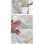 업소용 밀가루통 쌀통 분말 60kg 밀폐 60x60x55 그리드 30L 이중링 저장통 F888 플랩 : 템로드