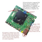 BN41-02528A 삼성 스마트 TV UE65KU6680U UE65KU6680 B 메인 보드 N94-11058A 수리 부품(55인치 WiFi01)용 마더보드 액세서리 호환... 