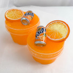 [쪼물랜드슬라임] 수제 슬라임 환타지오렌지 샤벳 150ml 액체괴물 : 쪼물랜드슬라임