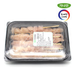 가나안식품 국내산 닭가슴살꼬치 10개 파닭 순살 껍질 염통 꼬치 숯불 구이 캠핑음식 : 가나안 식품