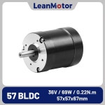 있는 NEMA LEANMOTOR 3D 브러시리스 4000RPM 36V 36VDC 프린터용 57MM 모터 센서가 23 LM57BLS67 6A 3상 92W BLDC : 머시마켓4호점