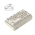 자동차인테리어 키보드 기계식 차량용 빨간 인테리어 논슬립주차번호판 패미컴 표시 색깔 미백색의 : 글로벌이지바이어