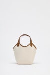 ZARA 대비 캔버스 미니 토트백 6547/510/719 숄더백 데일리 미니 가방 : 다파는찌니