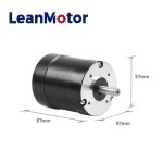 있는 NEMA LEANMOTOR 3D 브러시리스 4000RPM 36V 36VDC 프린터용 57MM 모터 센서가 23 LM57BLS67 6A 3상 92W BLDC : 머시마켓4호점