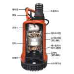 하백 분당 330L 스텐316 수중용 다목적 해수용 수동펌프 700W HSWP-400M : BRAVO09