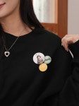 추억의 만화 궁 공식굿즈 스웻셔츠+뱃지 2종세트, L : 주식회사 디오리진