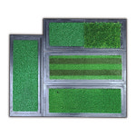 골프팡팡 일체형 골프 타석 스윙매트 골프연습 국산인조잔디 가정용 곡모T브러쉬 : 인조잔디 팡팡