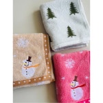 욕실수납 흡착식 수건 홀더 원목수건걸이 유리 금속 종이 흡착컵이 욕실용품 목욕 베 바탕에 눈사람 34x70cm : 백억부자윤채