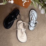 [H3495] 여성 바캉스 오픈토 뒷 벨크로 메리제인 스트랩 조리샌들 : 새로이클라쓰