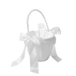 트루 러브 선물 진주 손잡이가 달린 플라워 걸 바구니 2개 결혼식용 : 마중나온상점