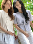 미니멀 디자이너 트위드 탑 Minimal Designer Tweed Top : 주식회사 더팩더널드
