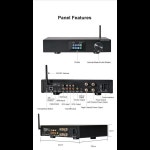 액세서리 와이파이 BT 오디오 앰프 Hifi 에어플레이 멀티 룸 홈 스테레오 앰프 2 채널 275W 파워 앰프 HDMI I LAN 옵틱 ph : 시온Zion 공구몰