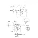 수직 마운팅 베이스가 있는 클램프 GN 820.2-130 -MF : 우정유통-